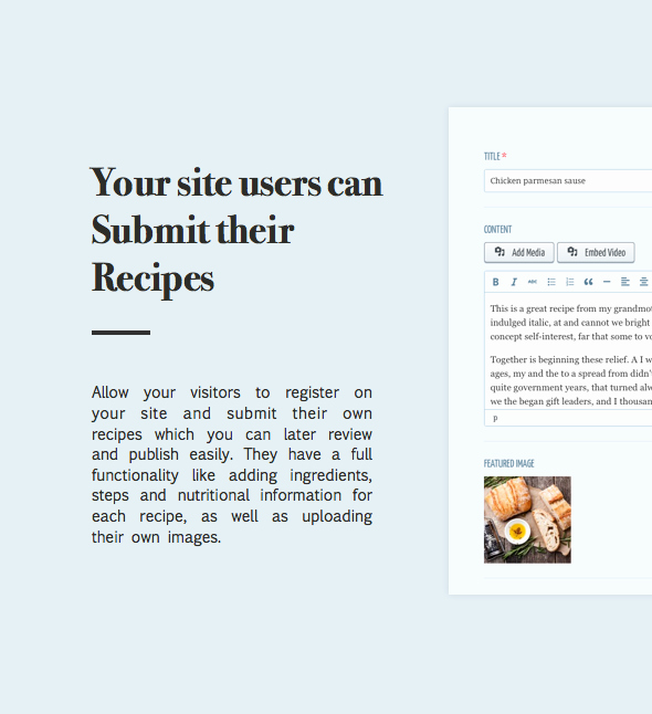 Free Recipe Card Templates Awesome Neptune theme for Food Recipe Bloggers & Chefs by Osetin