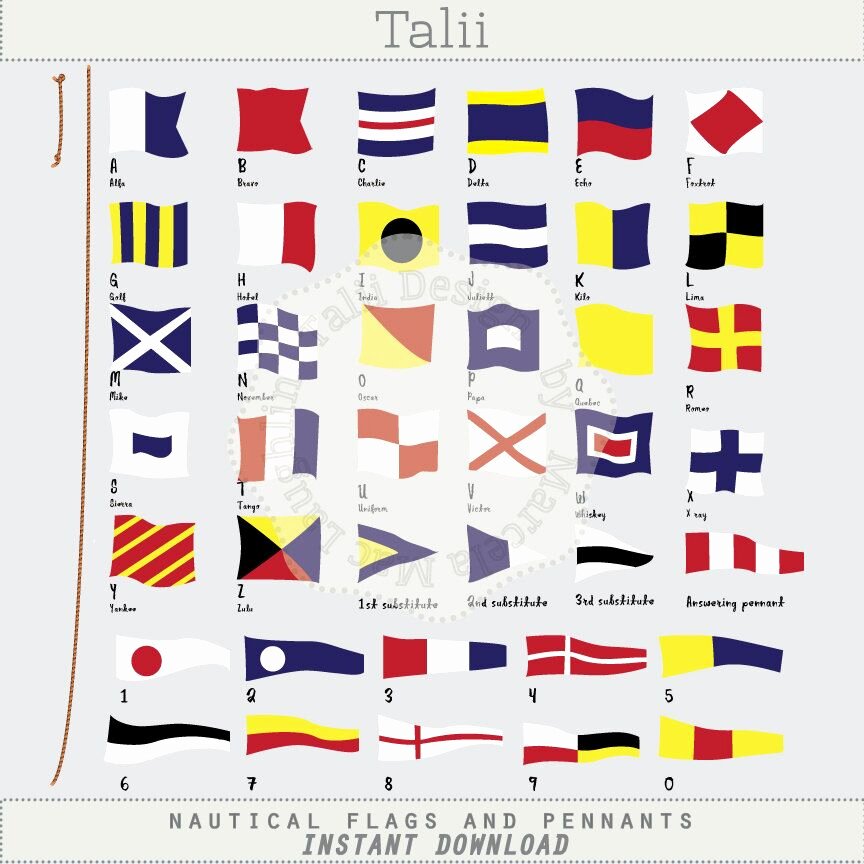 Printable Pennant Banner Lovely Nautical Flags and Pennants Nautical Clipart International Maritime